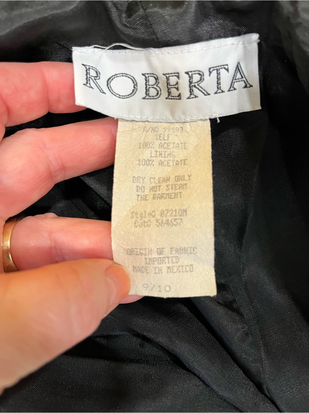 Vintage 90s Roberta wine red Formal Evening Dress Prom Cocktail Gown 9/10 - Picture 10 of 12